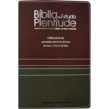 Bíblia de estudo Plenitude | edição com letras vermelhas